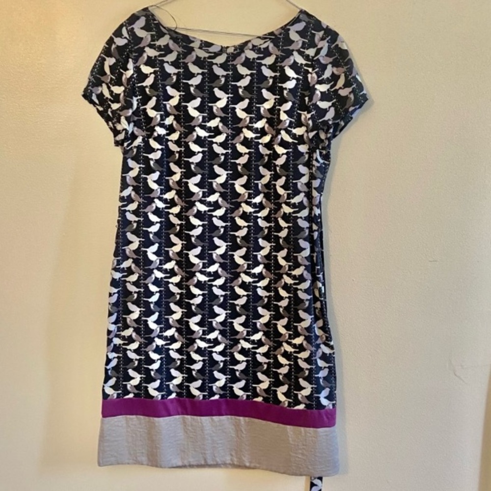 NWT Melonie Kohl's Black and White Bird dress size 10